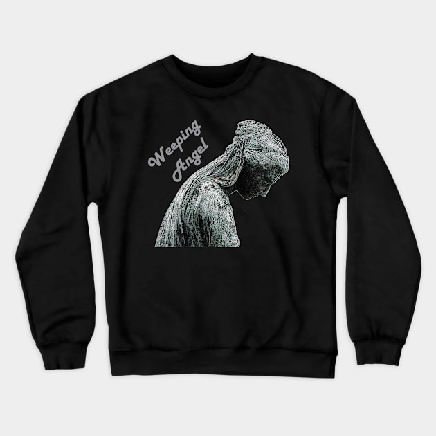 Weeping Angel Crewneck Sweatshirt by Andy's Art